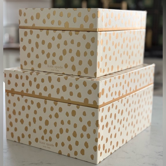 Kate Spade Nesting Boxes Set of 2 - NEW - Picture 2 of 4